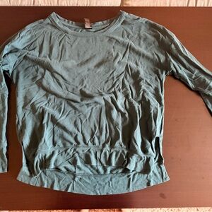 90 Degree By Reflex Teal Long Sleeve Women's Top